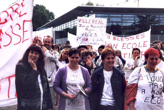 Manifestation contre la fermeture d'une classe - Jean-Paul Epinette