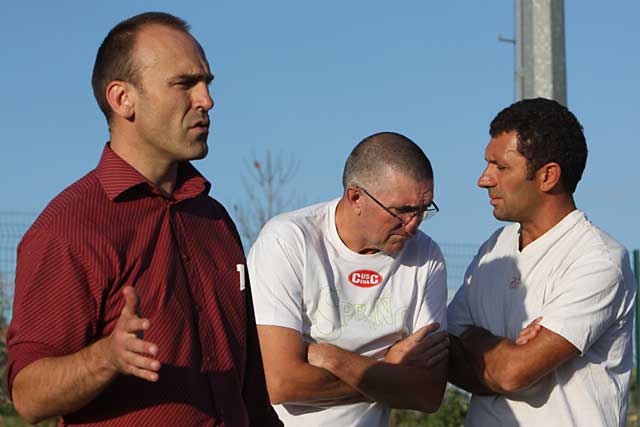 Sébastien Benne et les coaches, Bargues et Estrada - Jean-Paul Epinette
