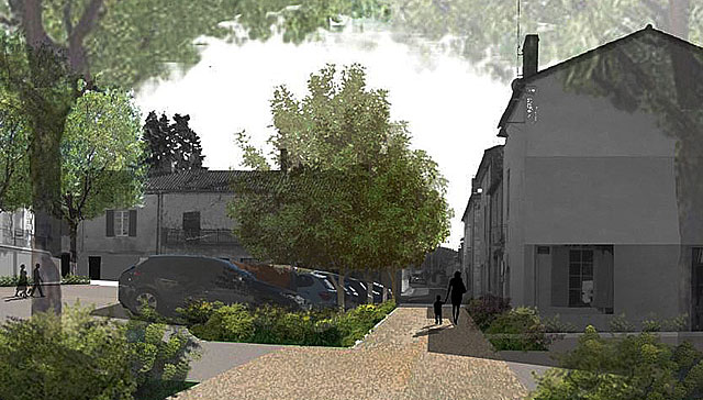 Le chantier de l'aménagement des places est en cours...|Photo DR Le chantier de l'aménagement des places est en cours...|Photo DR