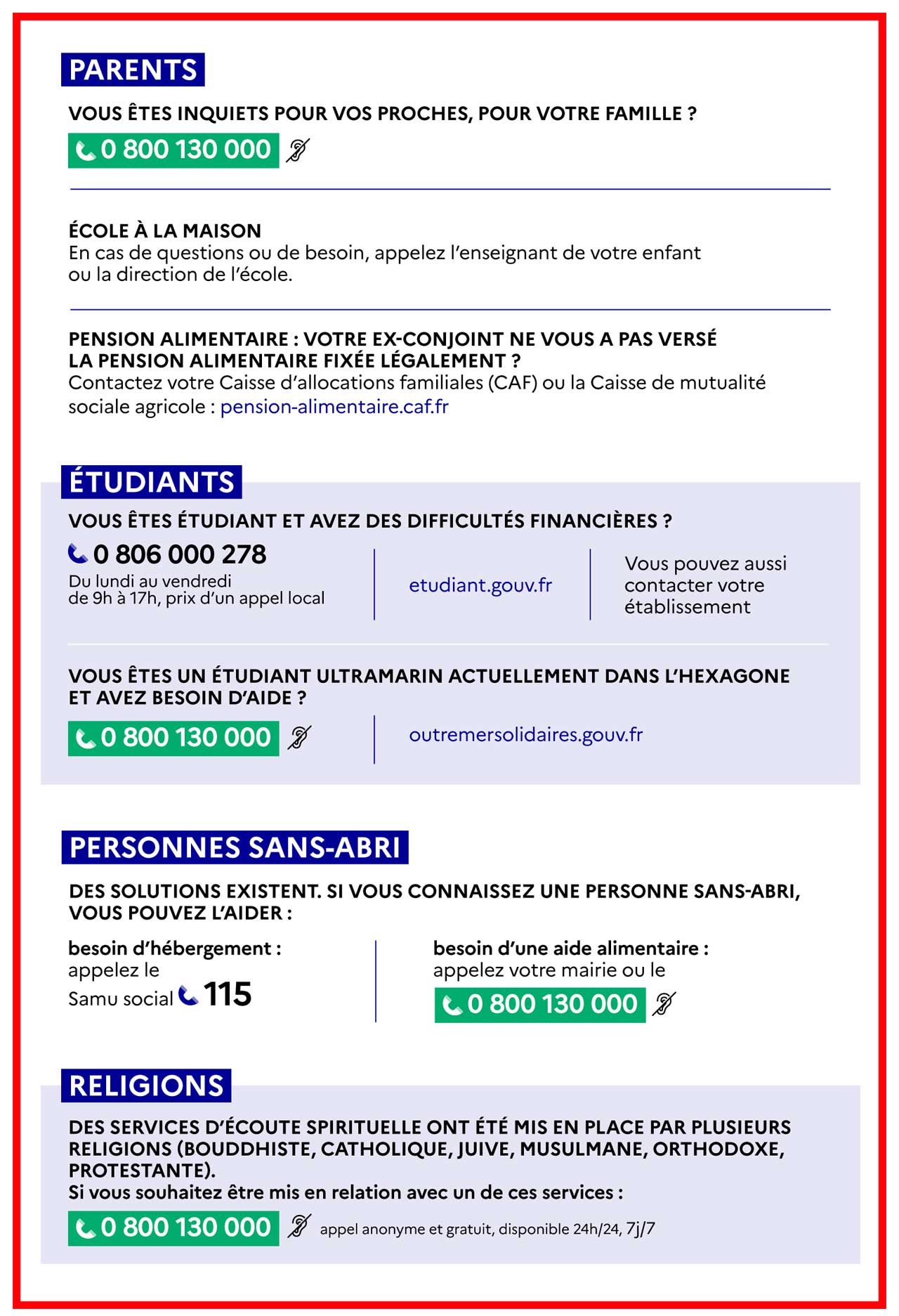 Fiche N°3 extraite du Guide Covid-19 publié par le Gouvernement... - DR Fiche N°3 extraite du Guide Covid-19 publié par le Gouvernement... - DR