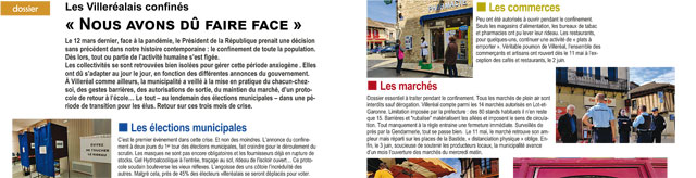Le dossier central de ce uméro est consacré au Covid-19 dans la bastide... - Photo © Jean-Paul Epinette.