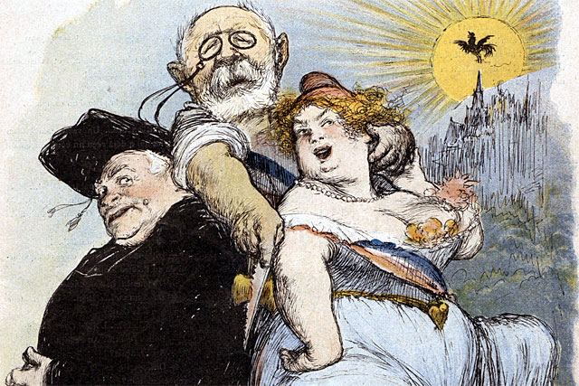 Caricature de Charles Léandre parue dans le rire le 20 mai 1905 - | Mémoire de Villeréal, Droits réservés