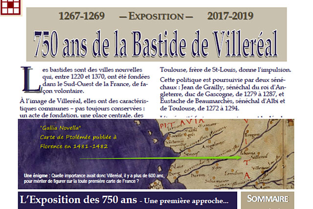 Expo des 750 ans 2017 - Le document visiteurs - | Mémoire de Villeréal, Droits réservés