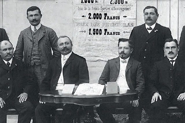 Les dirigeants de la société des courses en 1909. - | Mémoire de Villeréal, Droits réservés